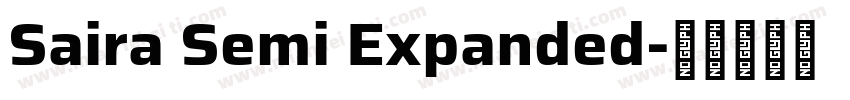 Saira Semi Expanded字体转换